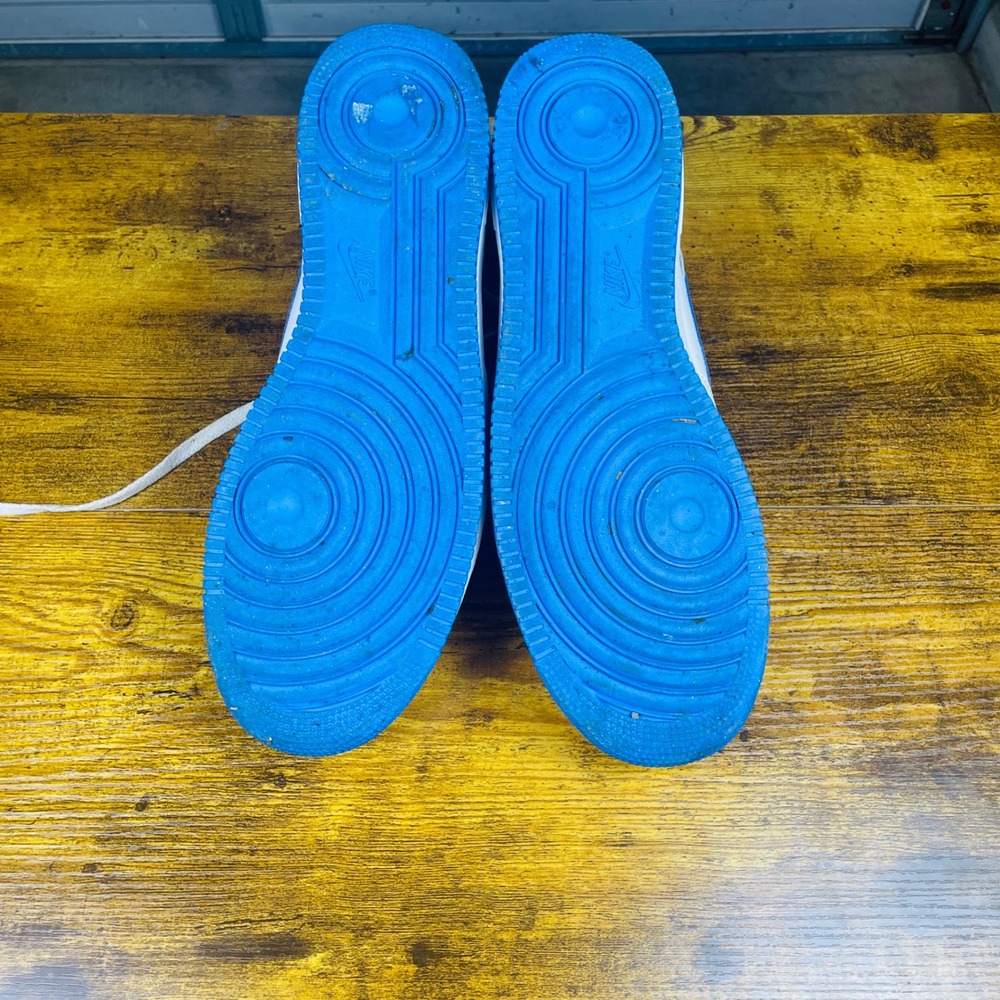 Nike Air Force 1 Low Mens 14 Photo Blue Good Leather Sneakers CJ1379-10 - Picture 11 of 11